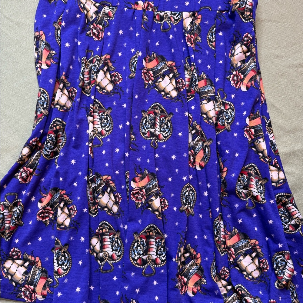Lularoe nautical L skirt